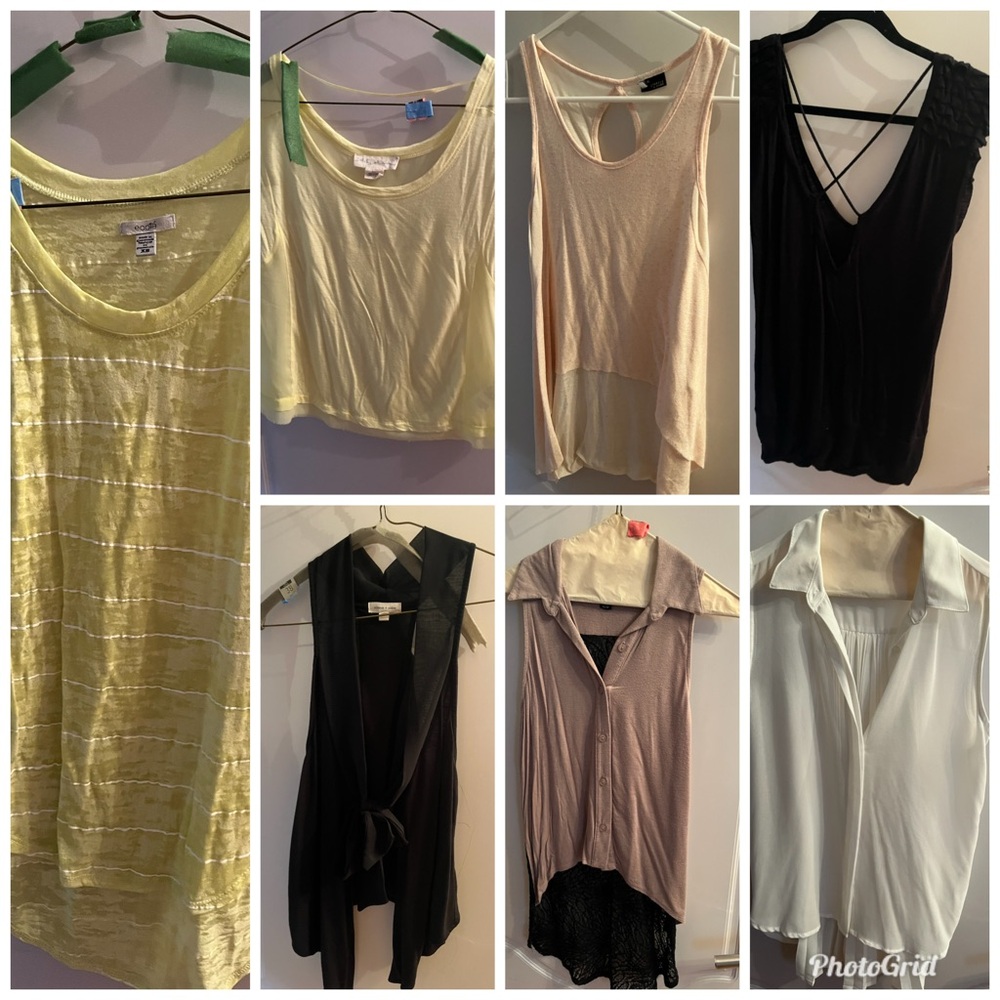 Urban Outfitters Lot Of 7 Sleeveless Sexy Tank Tops Blouses Sz XS